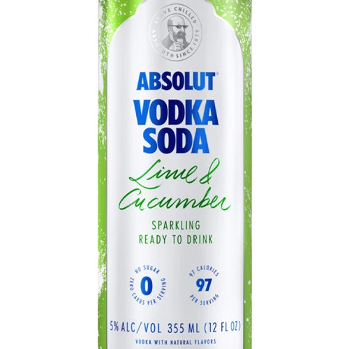 Absolut Lime & Cucumber Sparkling Cocktail 4-Pack - Image 2