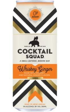 Cocktail Squad Whiskey Ginger Soda 4-Pack