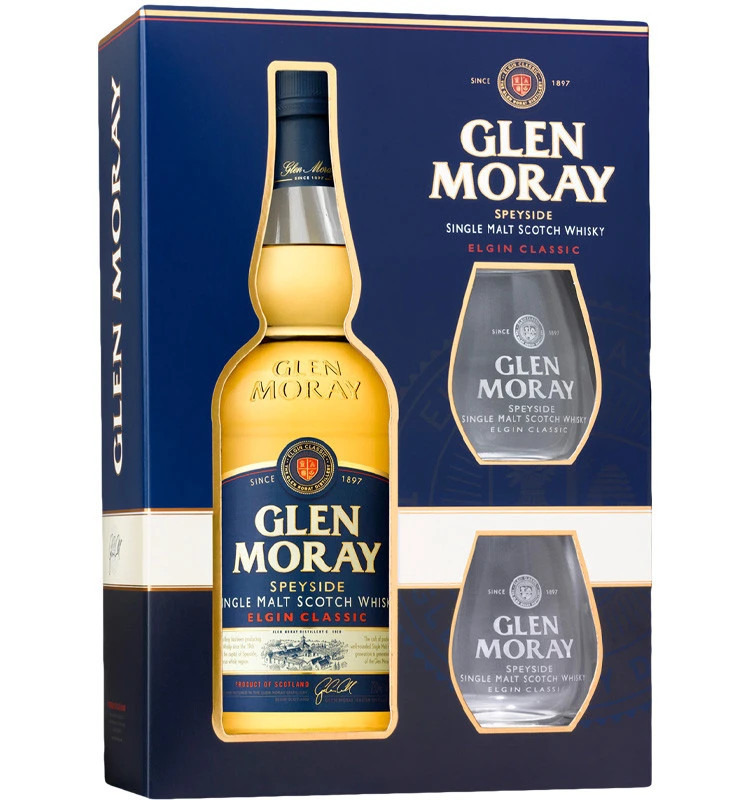 Glen Moray Single Malt Scotch Whisky Gift Pack