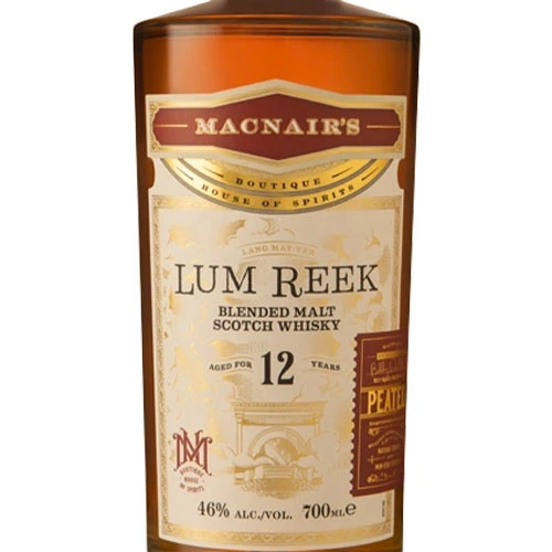 MacNair's Lum Reek 12 Year Old Peated Blended Malt Scotch Whisky - Image 2