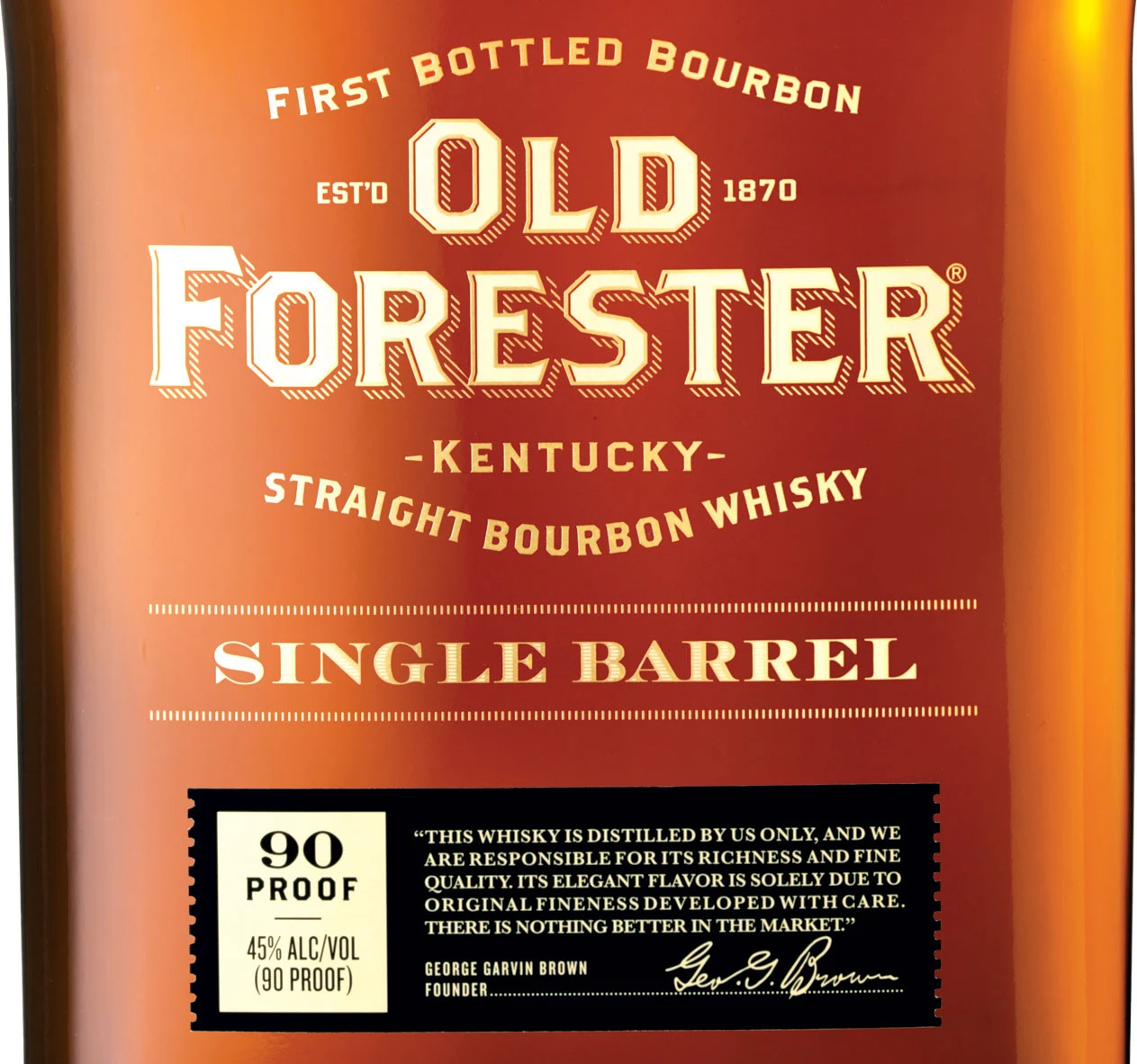 Old Forester Single Barrel Kentucky Straight Bourbon Whisky - Image 2