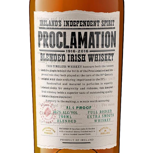 Proclamation Blended Irish Whiskey - Image 2